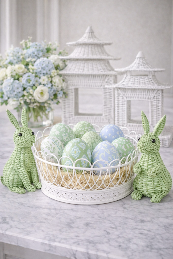 Lavender Polka Dot & Tulip Egg