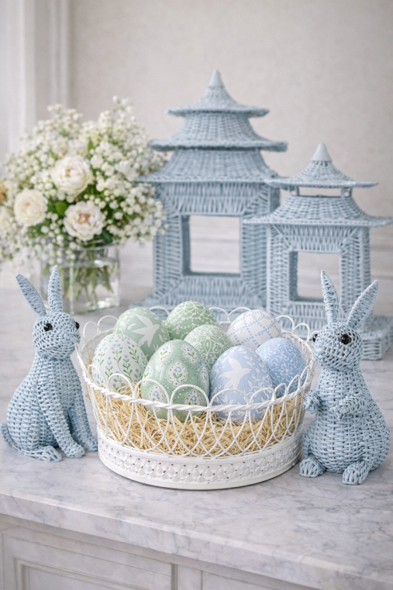 Lavender Polka Dot & Tulip Egg