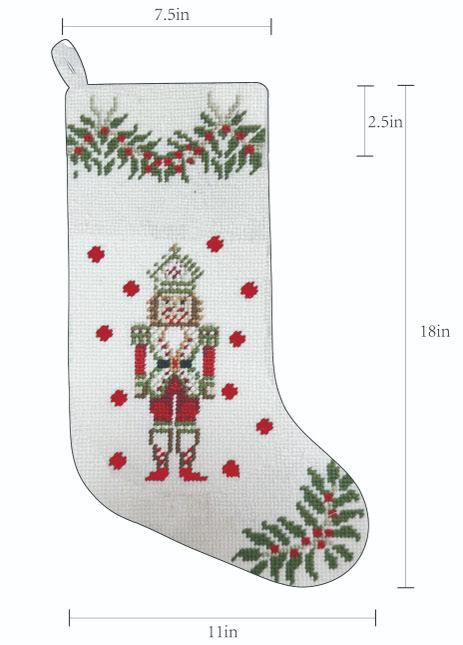 The Nutcracker Needlepoint Stocking (2 Sizes)