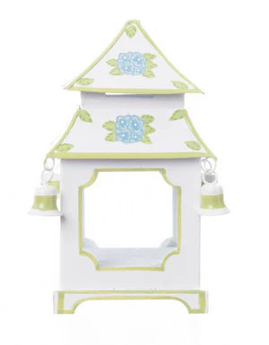 Green Hydrangea Leaf Pagoda Lantern