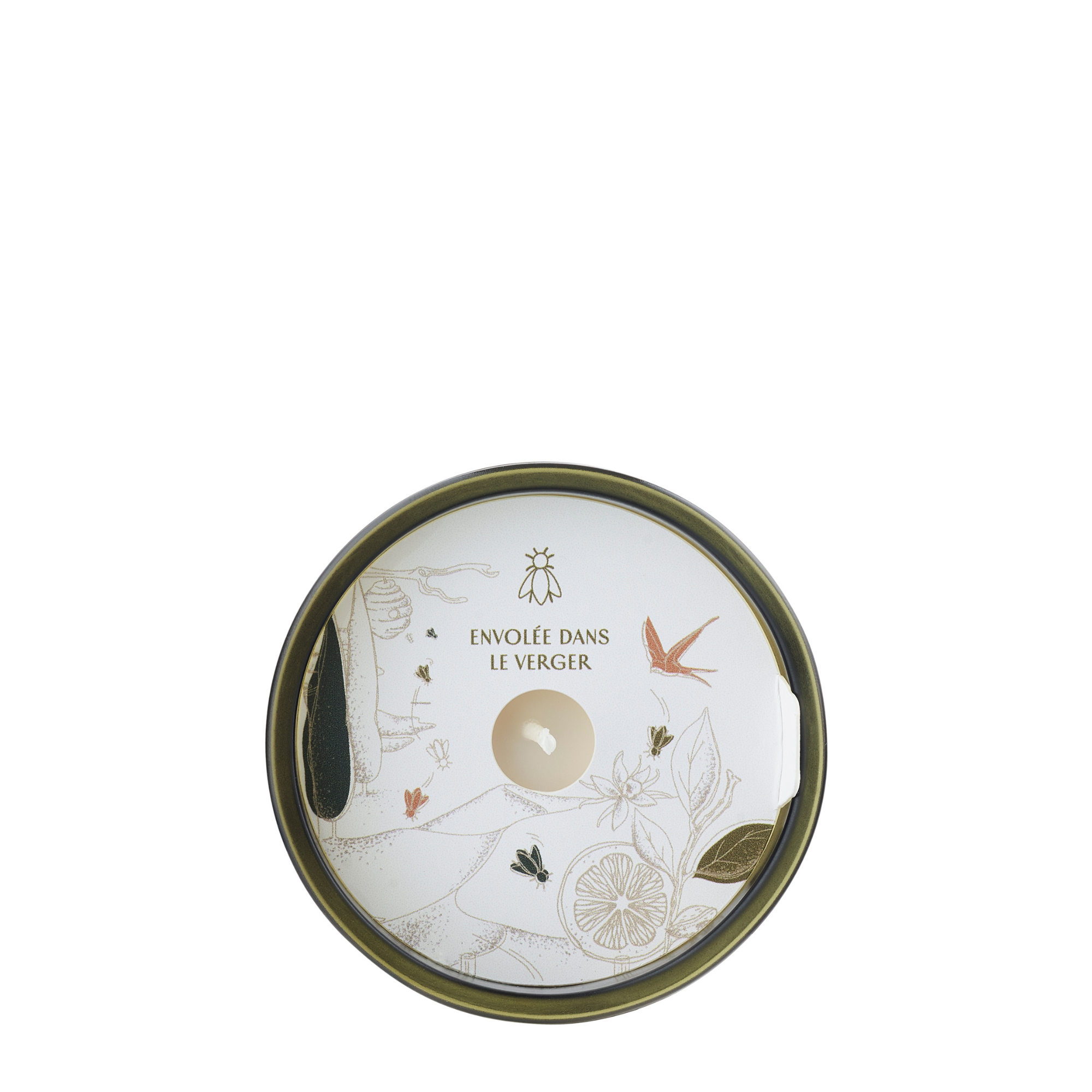 Overhead view of a La Rochère Candle