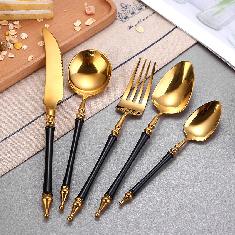 AURORIA Luxury Roman Column Design Cutlery