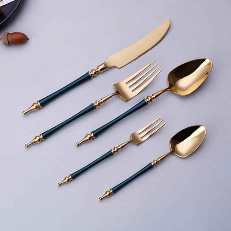 AURORIA Luxury Roman Column Design Cutlery