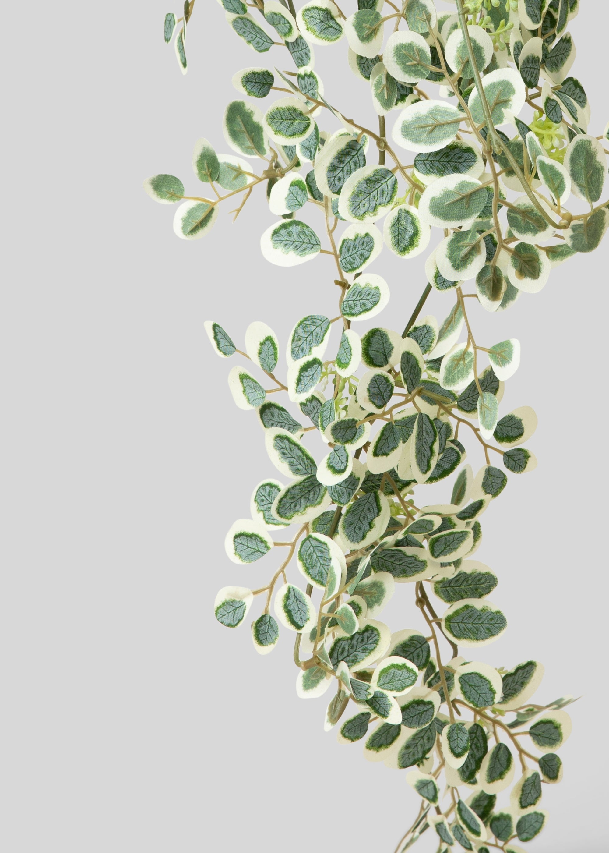 Fake Button Leaf Hanging Plant - 35"