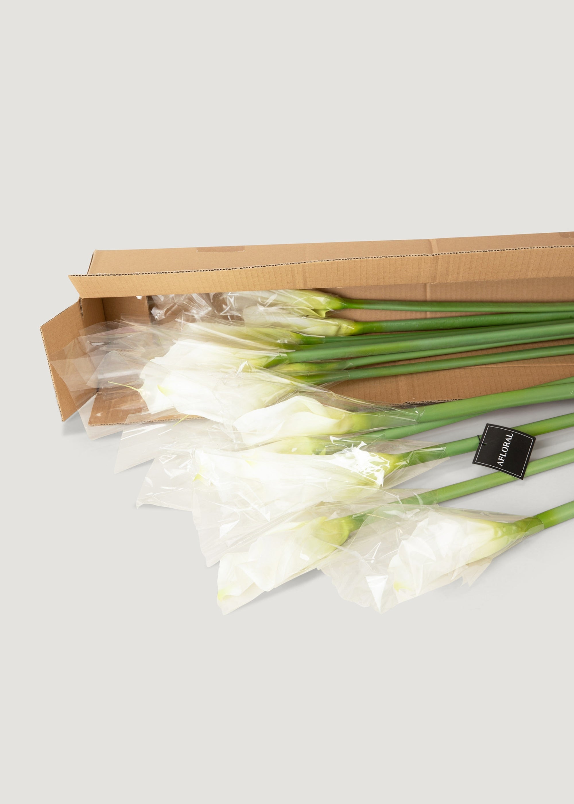 Case of 12 Artificial Calla Lily Stems in Cream 37"