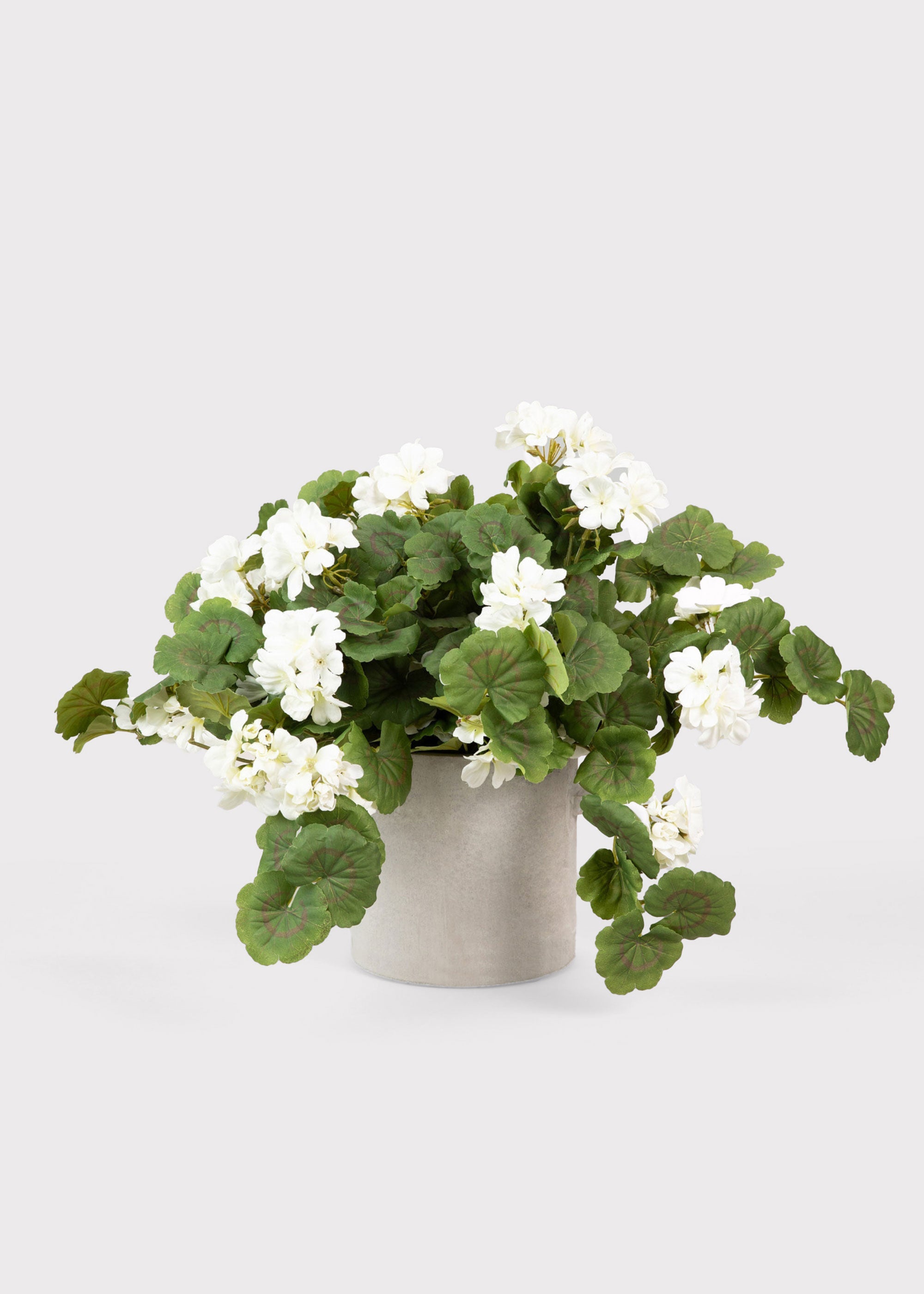 UV Treated Geranium Hanging Bush Outdoor Fake Plants - 27"