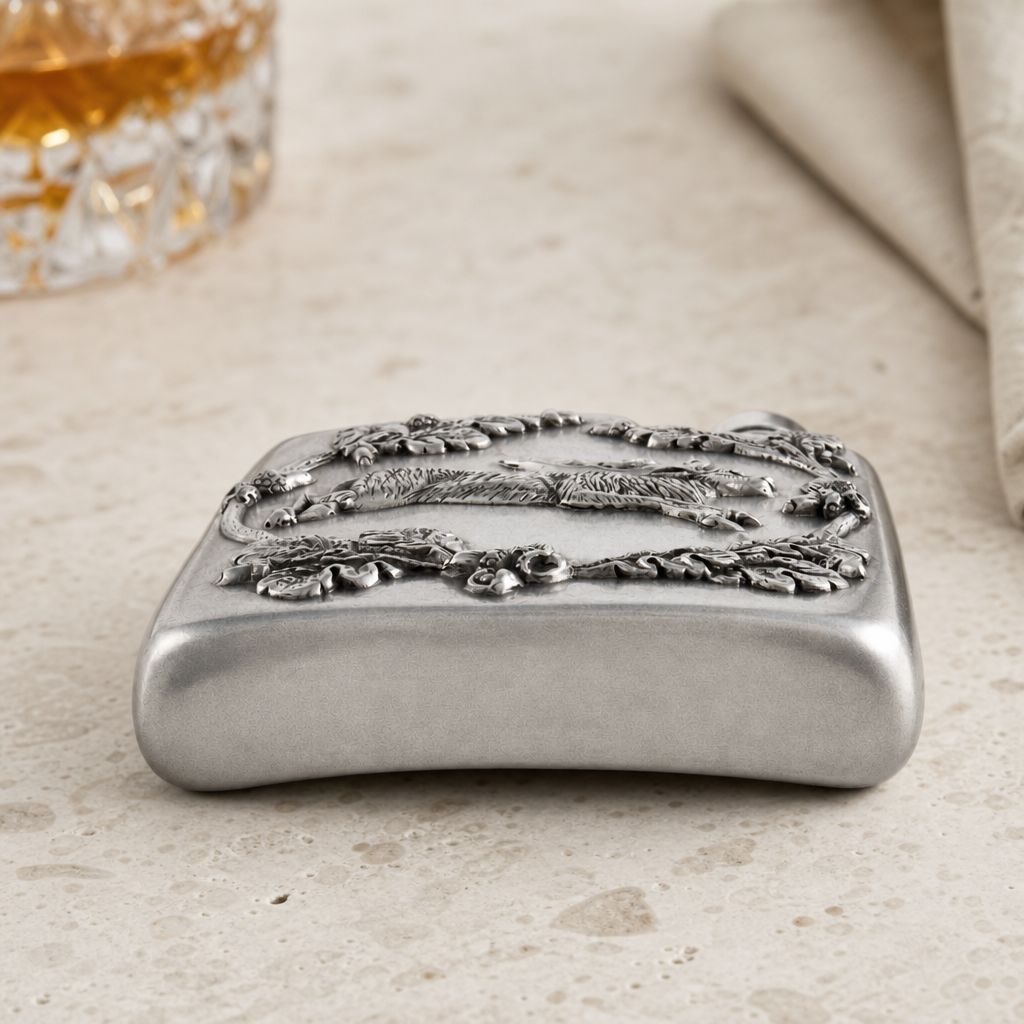Black Forest Pewter Flask
