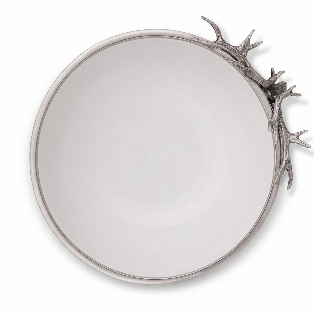 Elk Head Stoneware Bowl Larger
