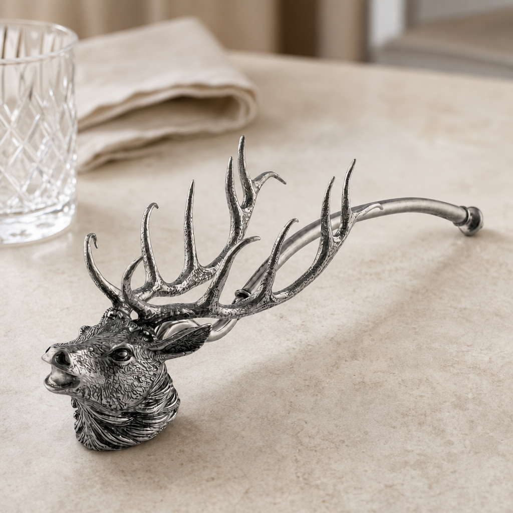 Pewter Elk Candle Snuffer