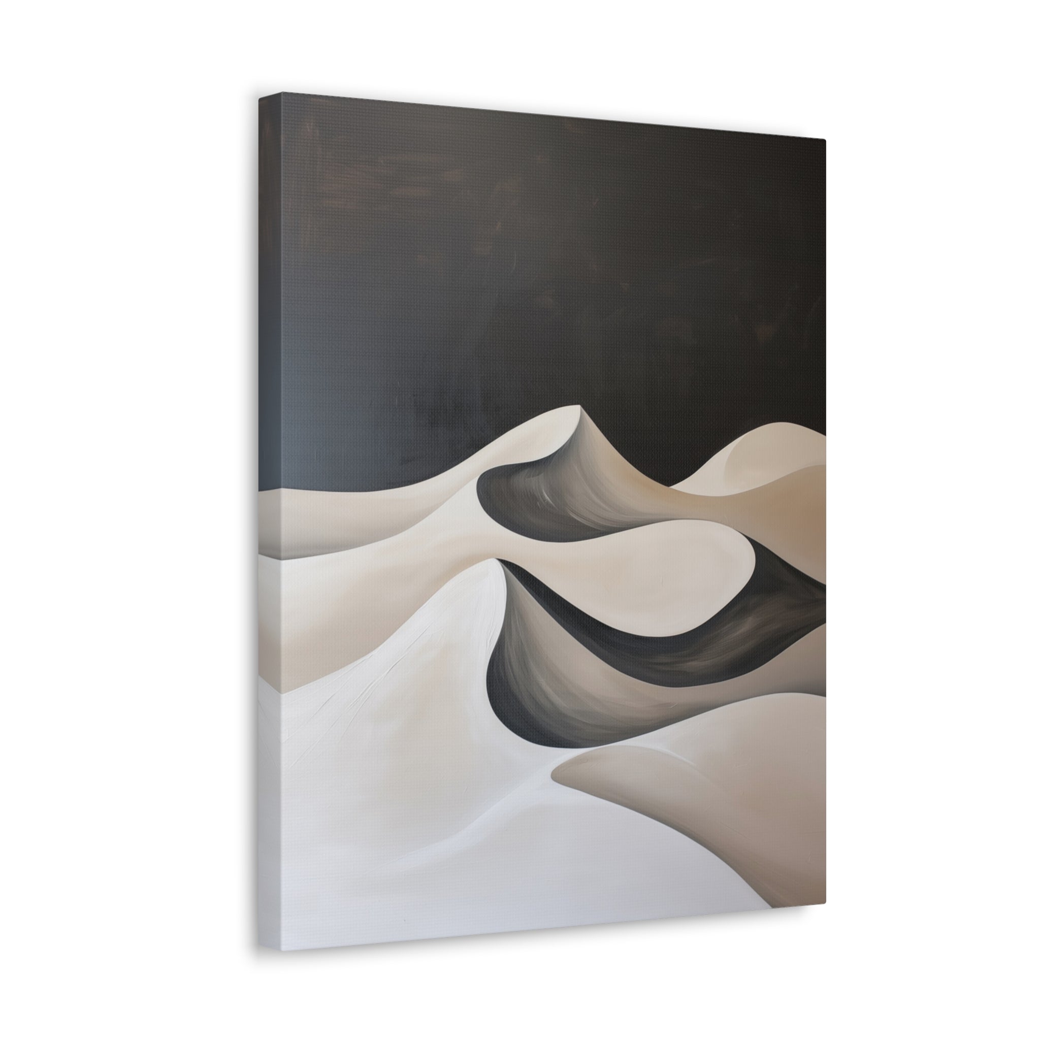 Abstract Wall Art - Canvas Print Gallery Wrap - Dune - Side view