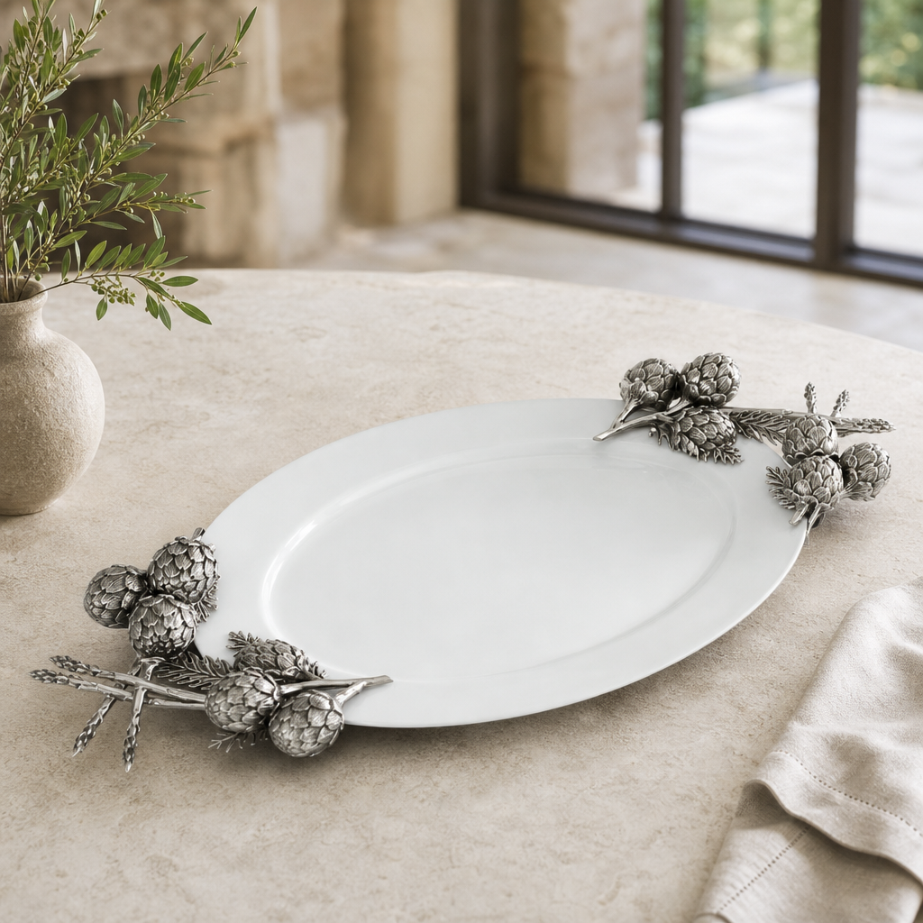 Artichoke Stoneware Tray