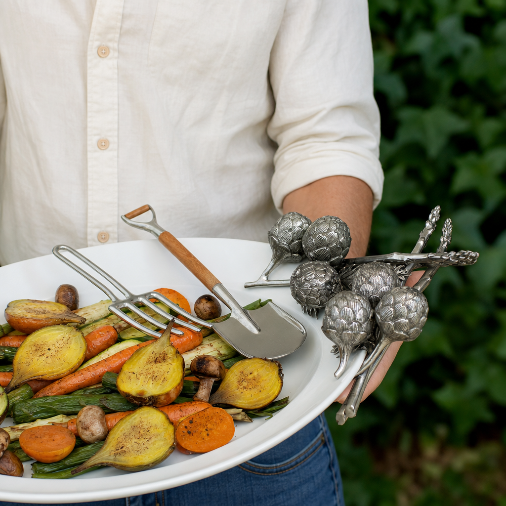 Artichoke Stoneware Tray