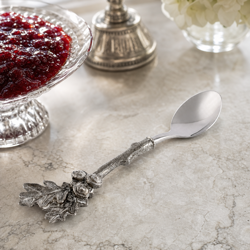 Acorn & Oak Leaf Jam Spoon