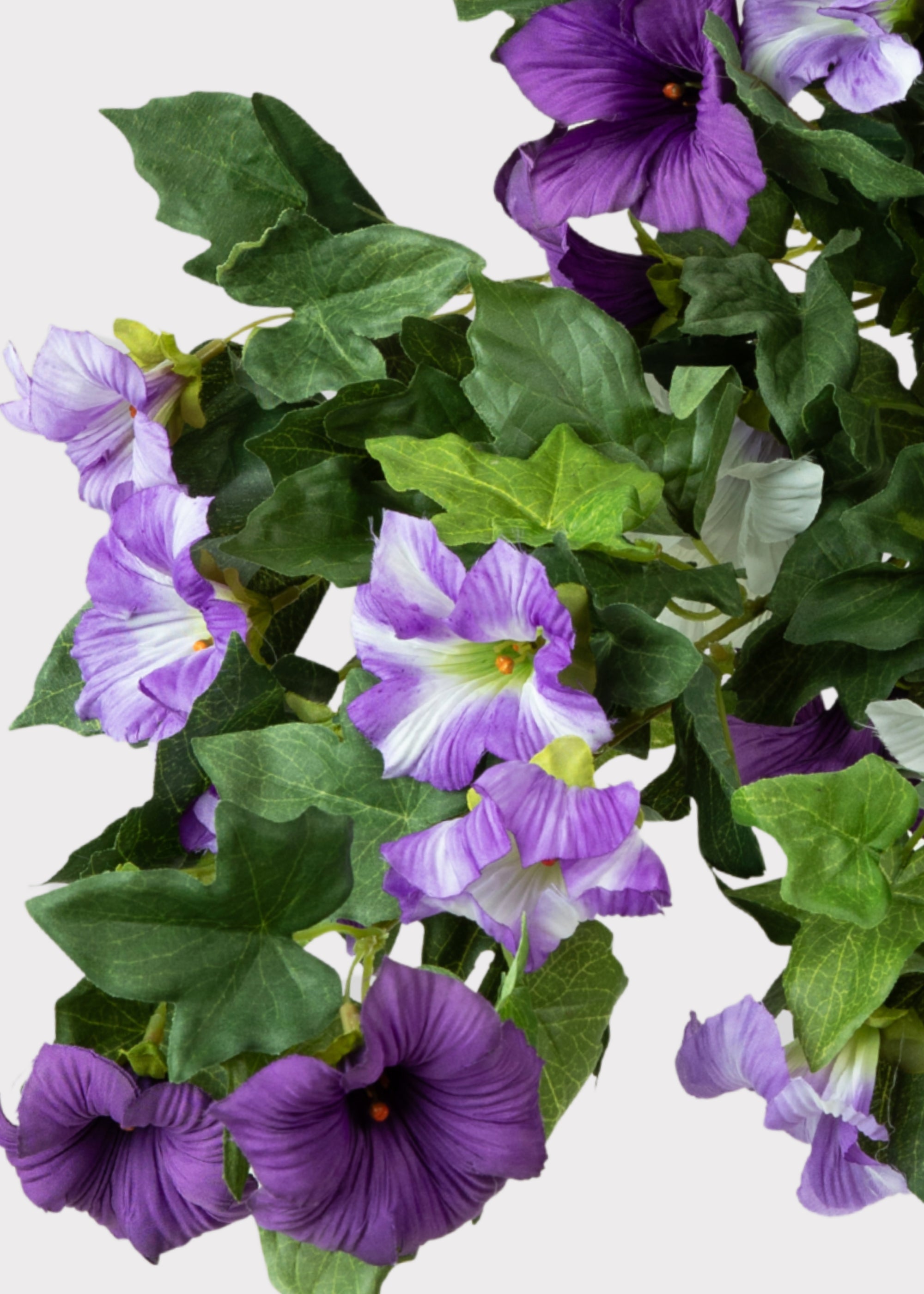 Fake Petunia UV Treated Indoor/Outdoor Hanging Flower Bush - 26"