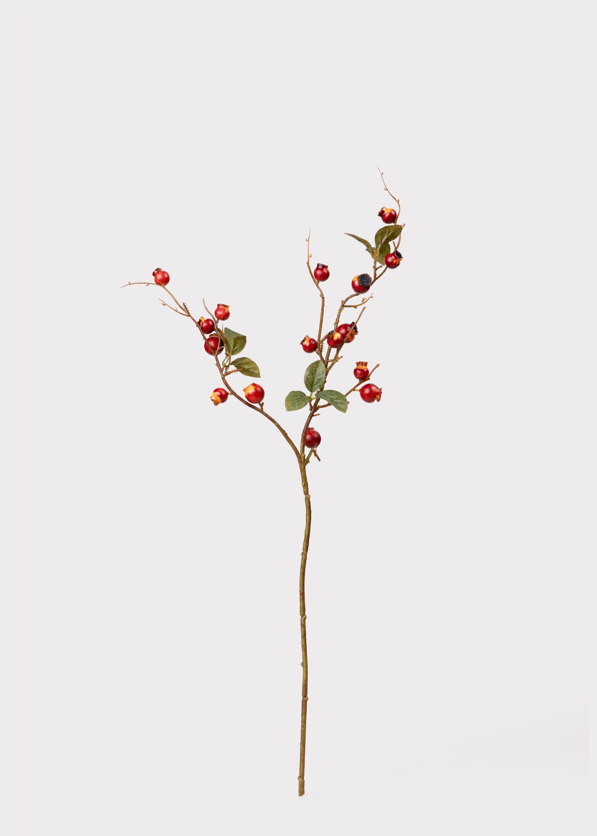 Artificial Crabapple Berry Branch - 30"