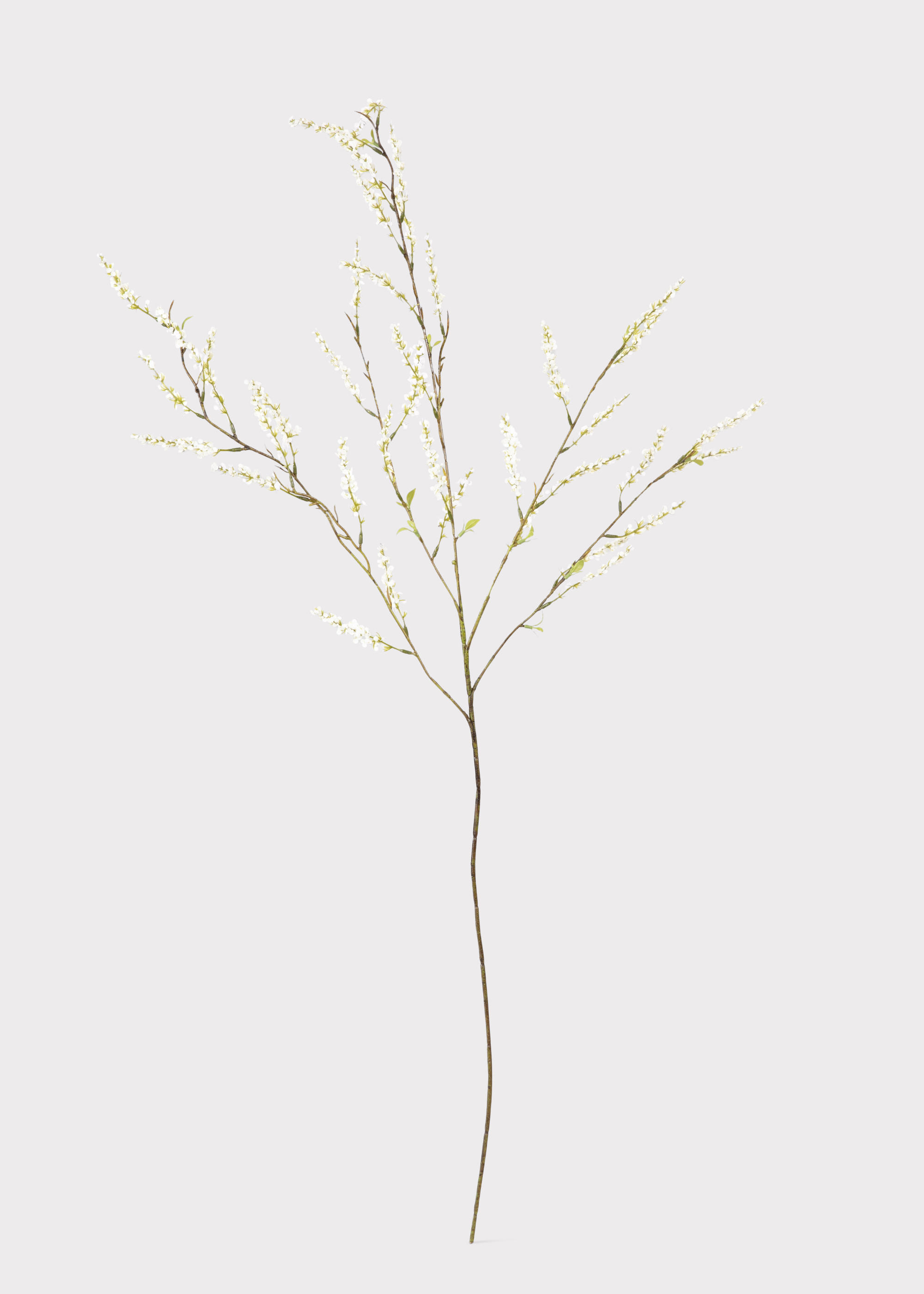 Artificial Spirea Wildflower Branch in White - 39.5"