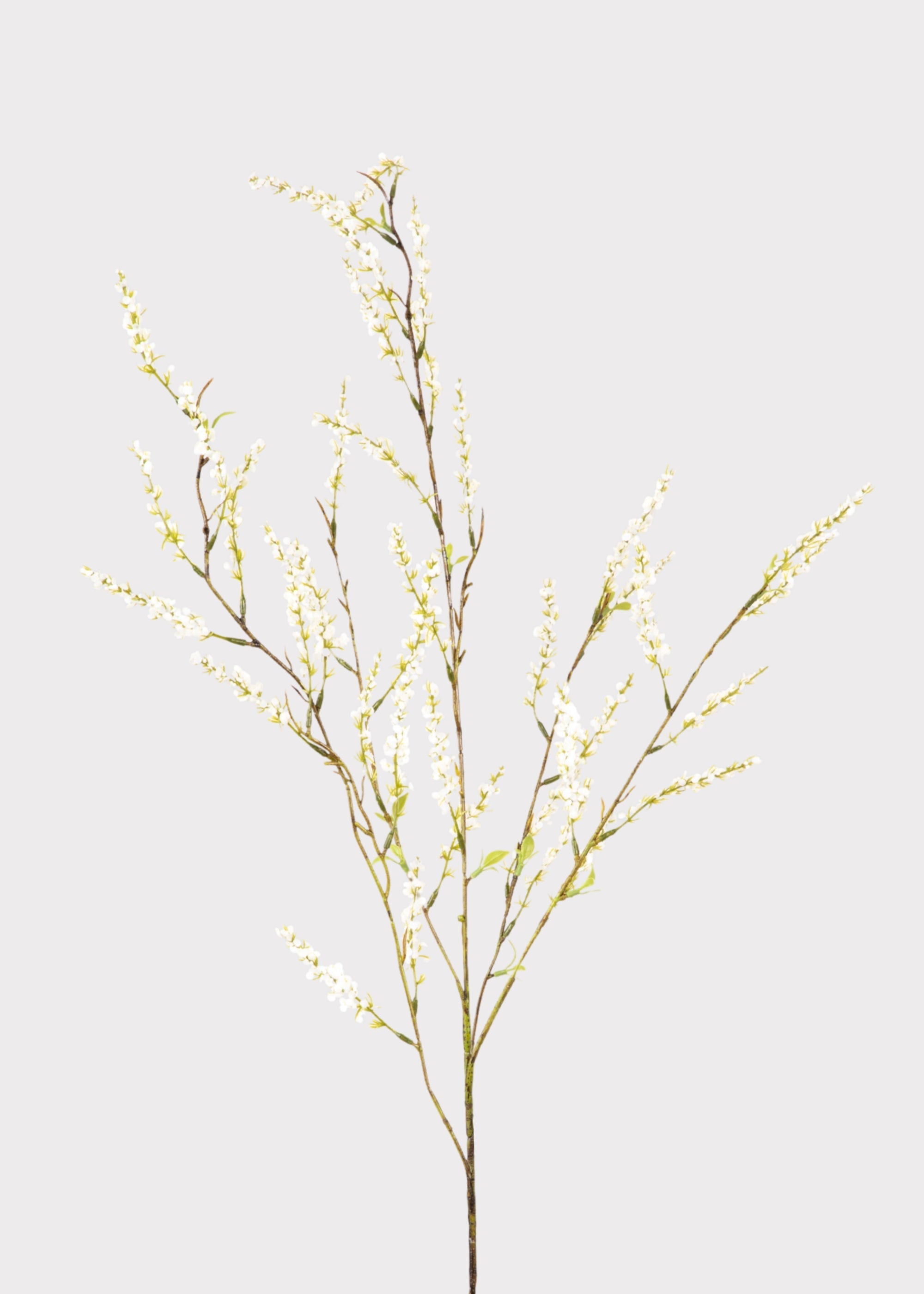 Artificial Spirea Wildflower Branch in White - 39.5"
