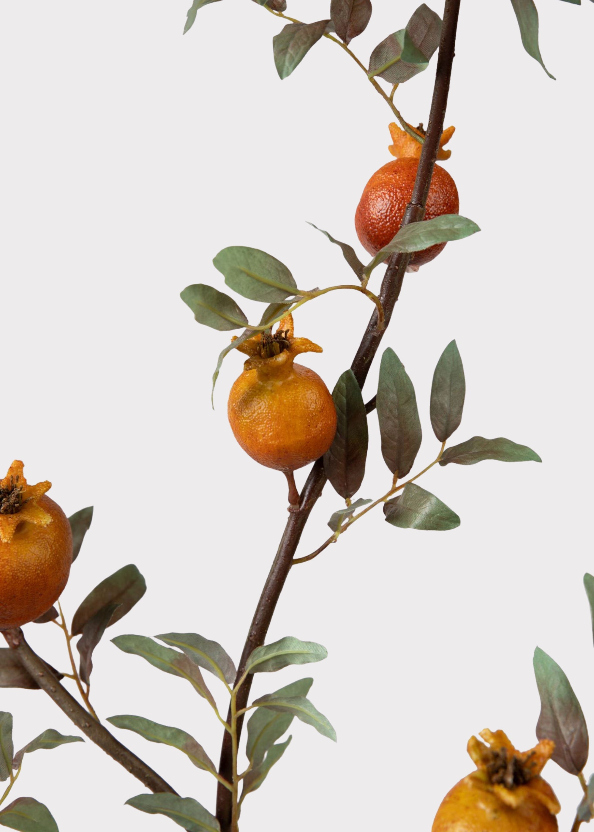 Dried Look Faux Pomegranate Branch - 44"