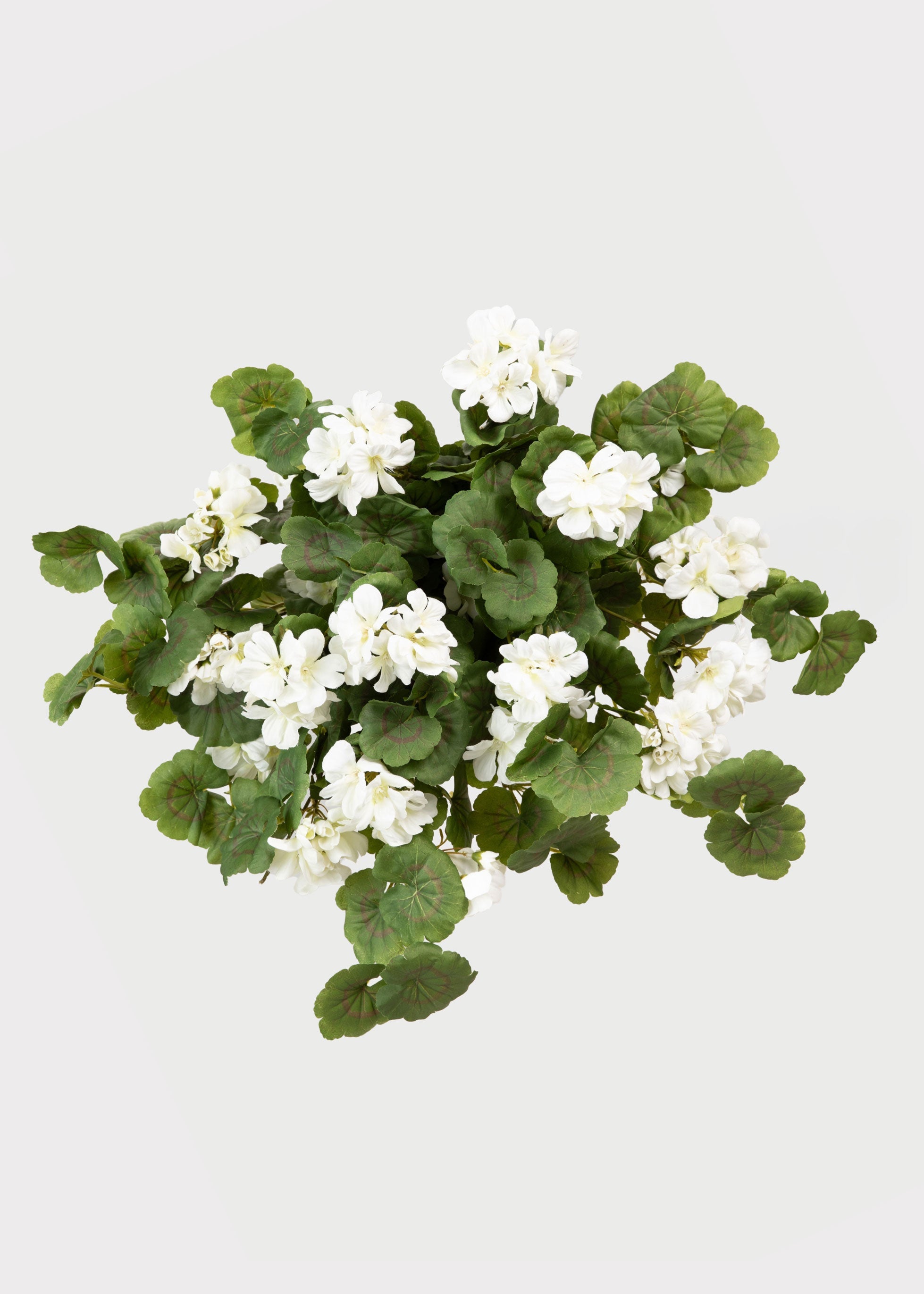 UV Treated Geranium Hanging Bush Outdoor Fake Plants - 27"