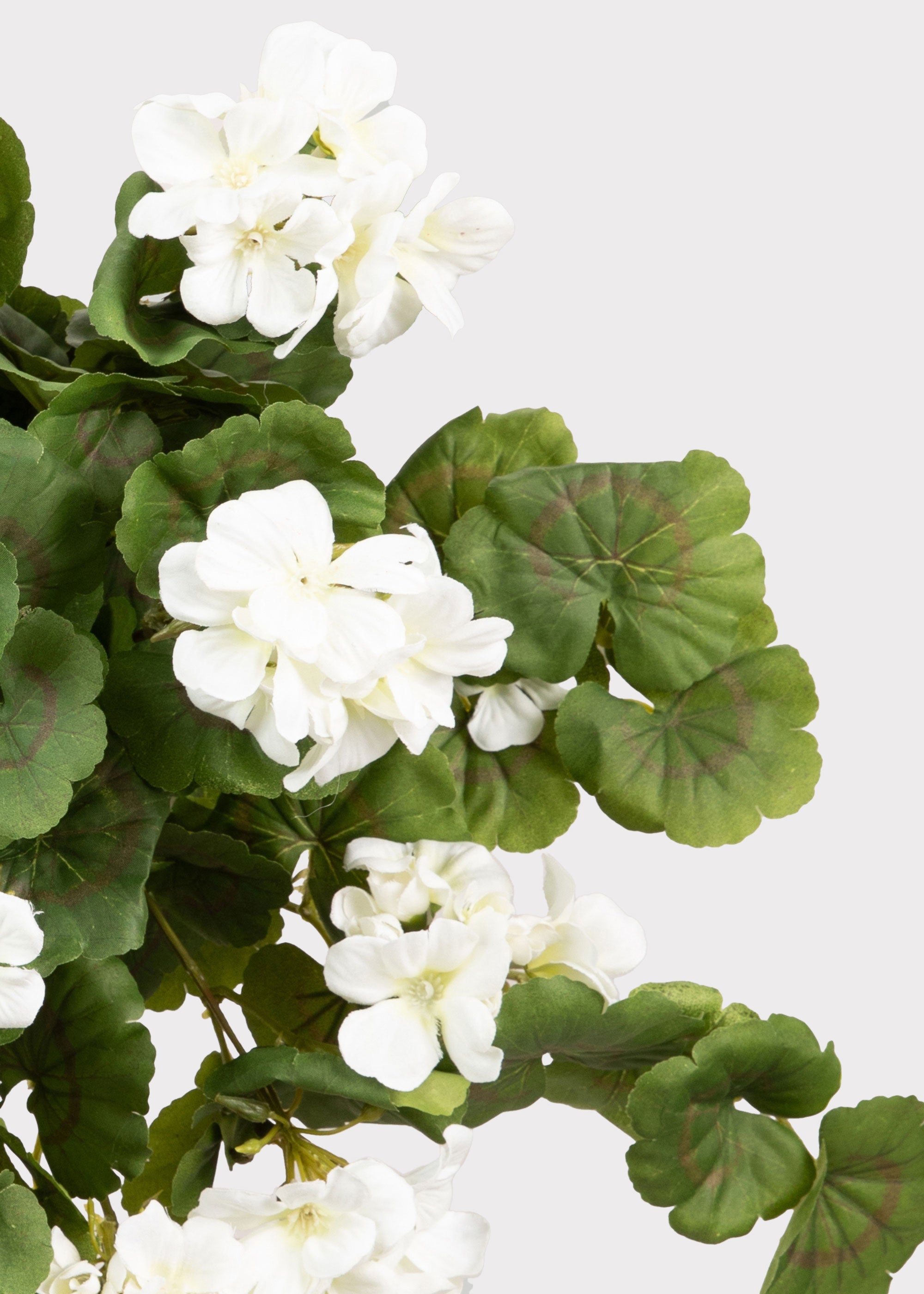 UV Treated Geranium Hanging Bush Outdoor Fake Plants - 27"