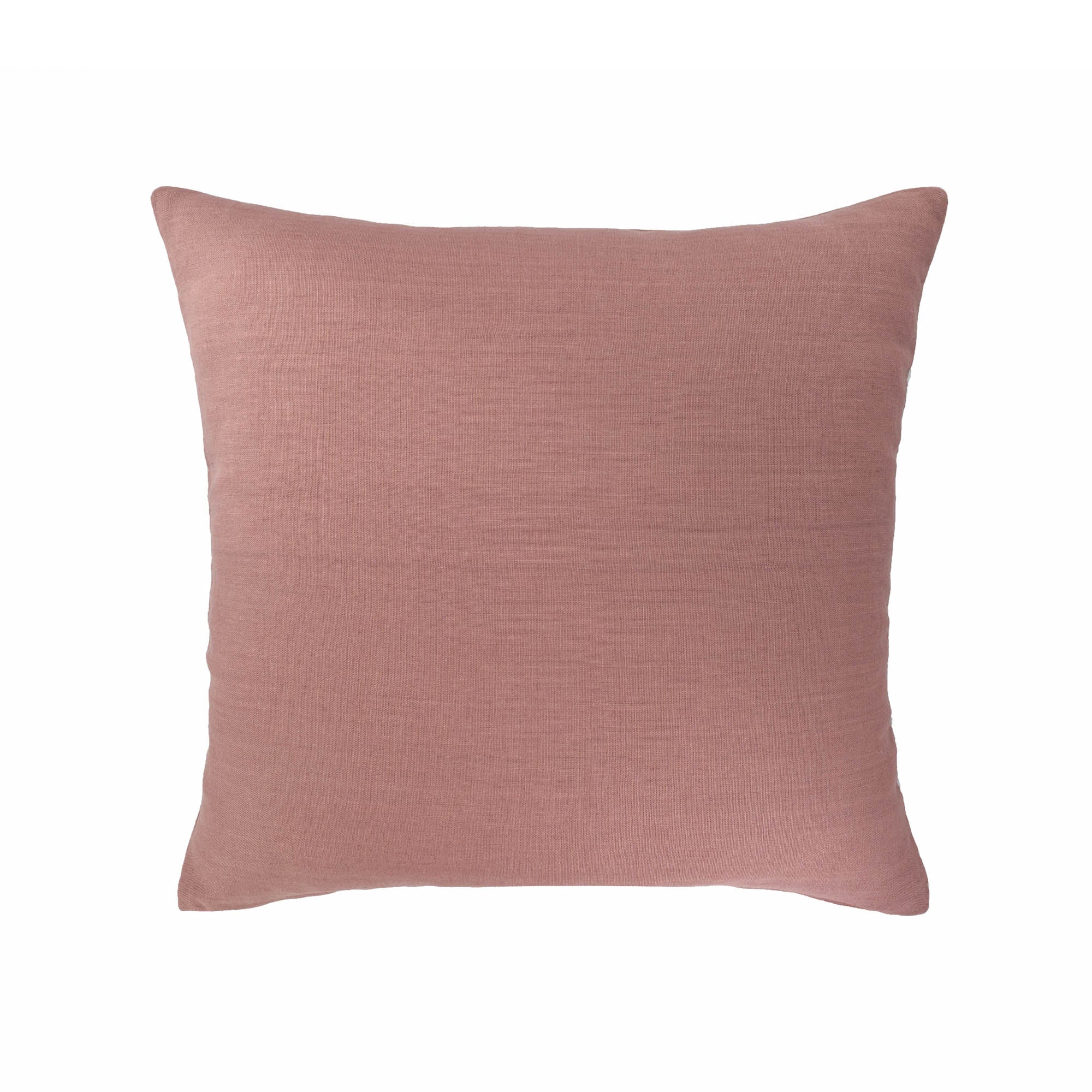 Fontainebleau Embroidered Linen Pillow Cover, 18 x 18