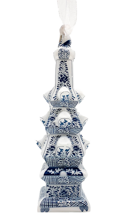 Blue Tulipiere Ornament (2 Sizes)
