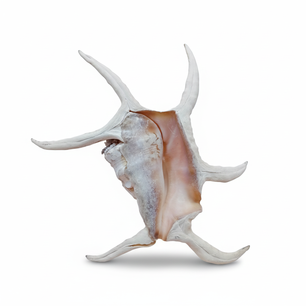 Lambis Chiragra Harpago Spider Conch Shell 9" | Coastal Display Specimen