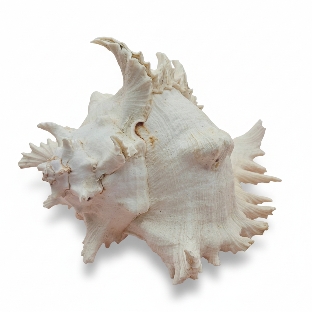 Murex Ramosus Conch – Large Spiny Seashell for Coastal & Nautical Decor (8.5" x 6.5")