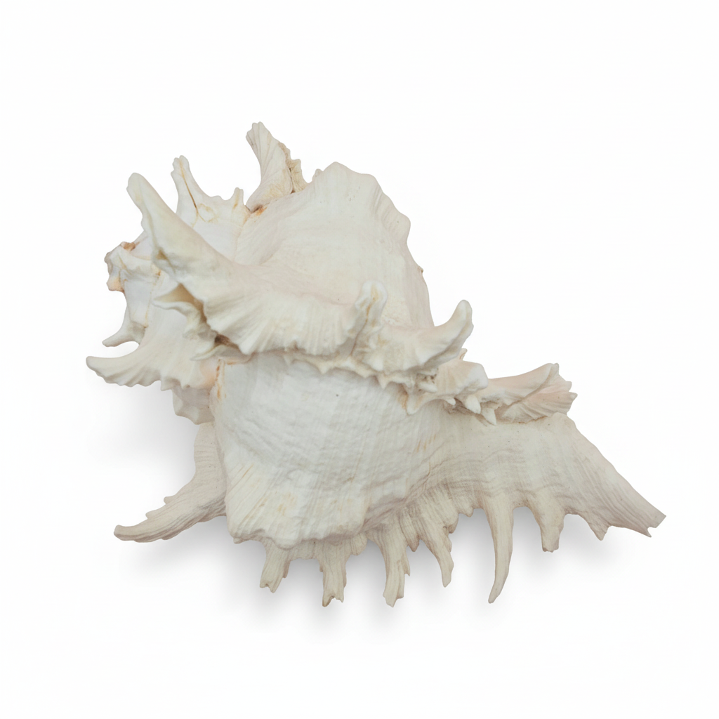 Murex Ramosus Conch – Large Spiny Seashell for Coastal & Nautical Decor (8.5" x 6.5")