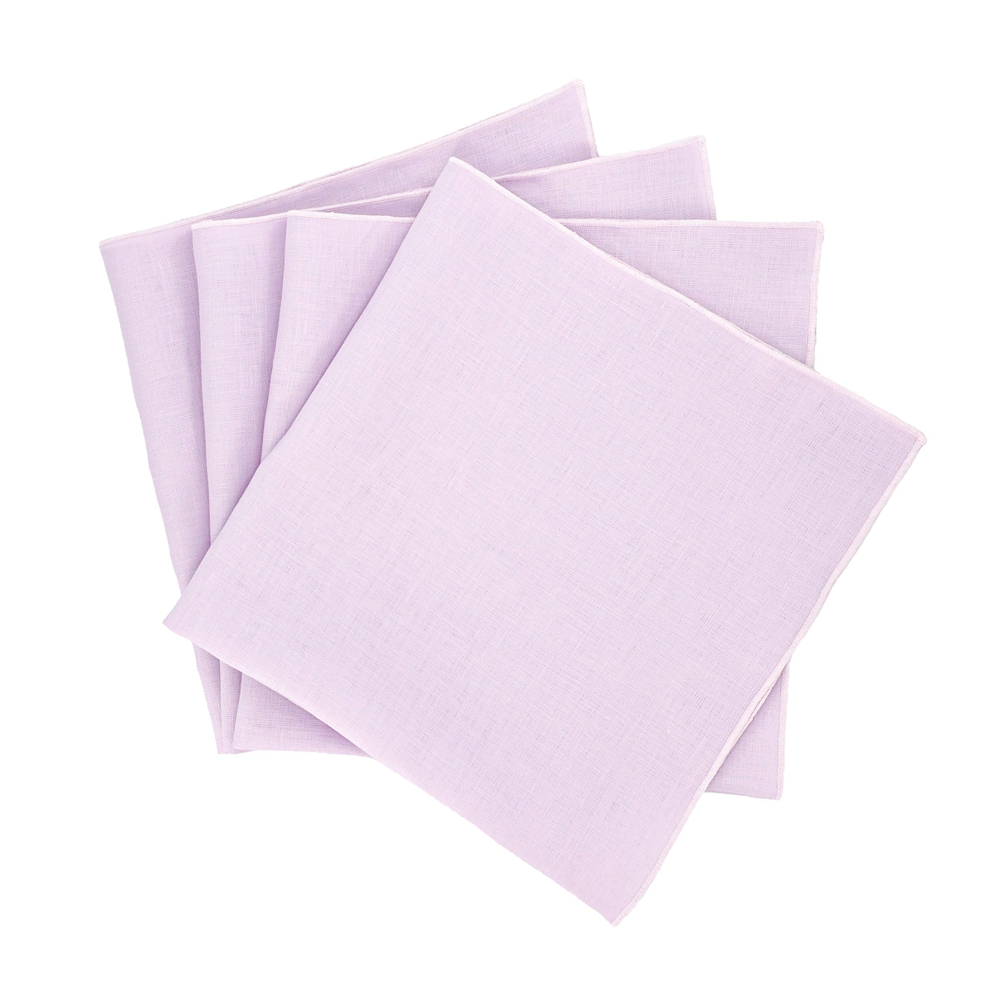 Purple Linen Dinner Napkins, Set of 4