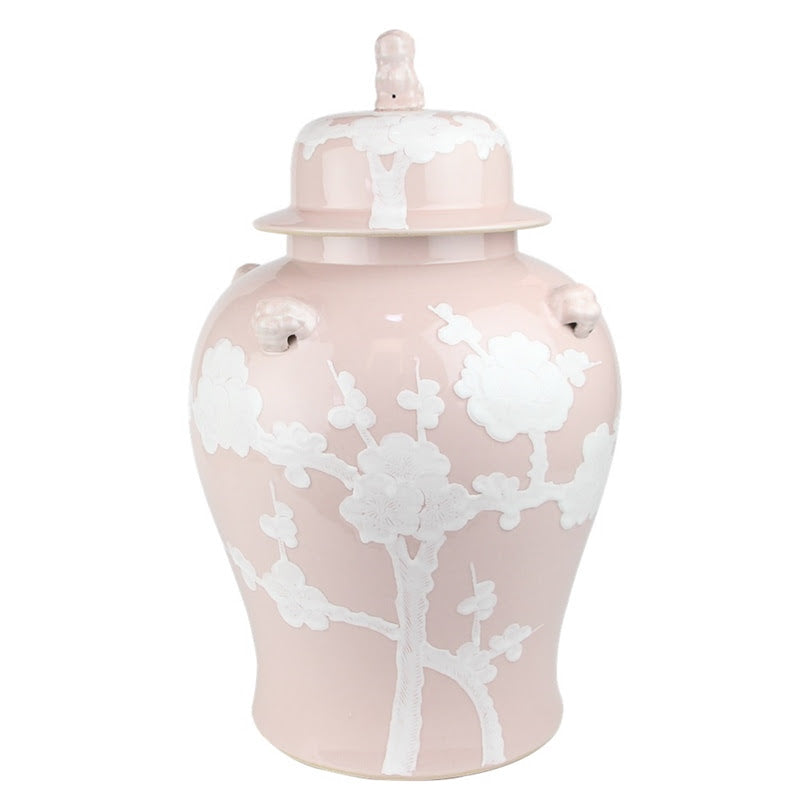 Pastel Pink Cherry Blossom Jar