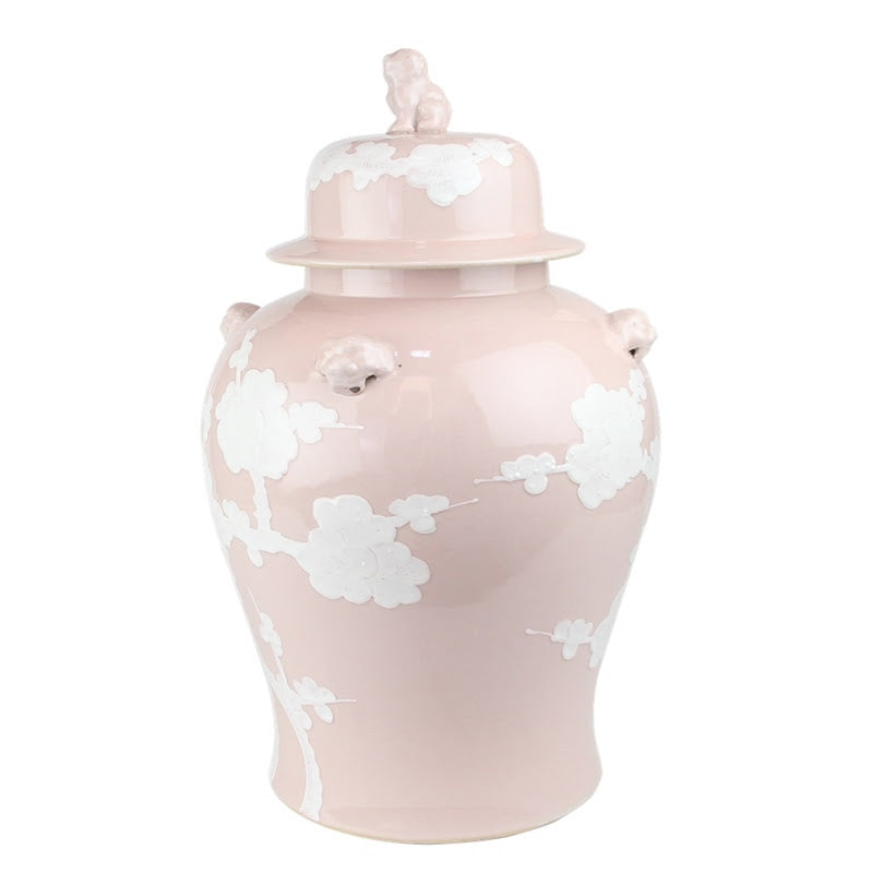 Pastel Pink Cherry Blossom Jar