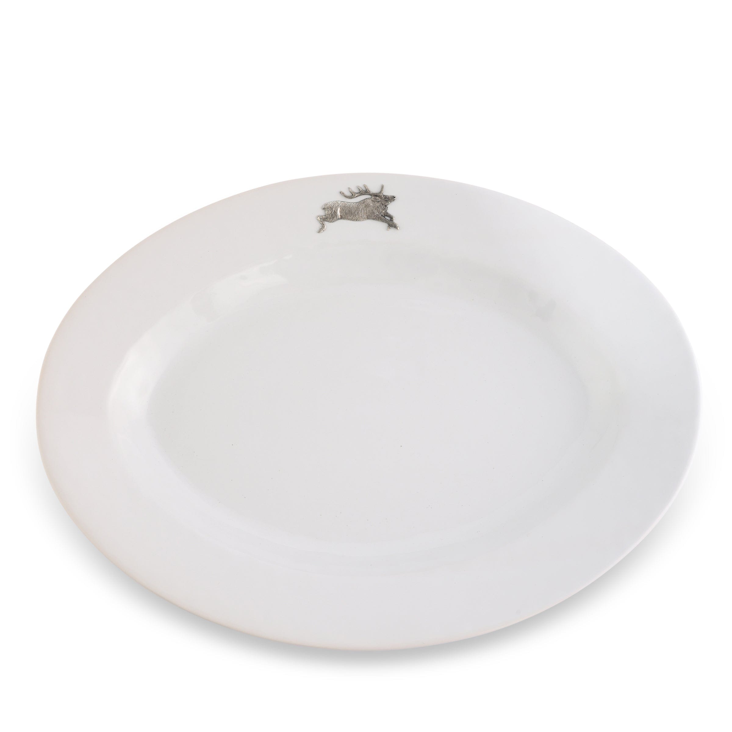 Running Elk Stoneware Serving Tray