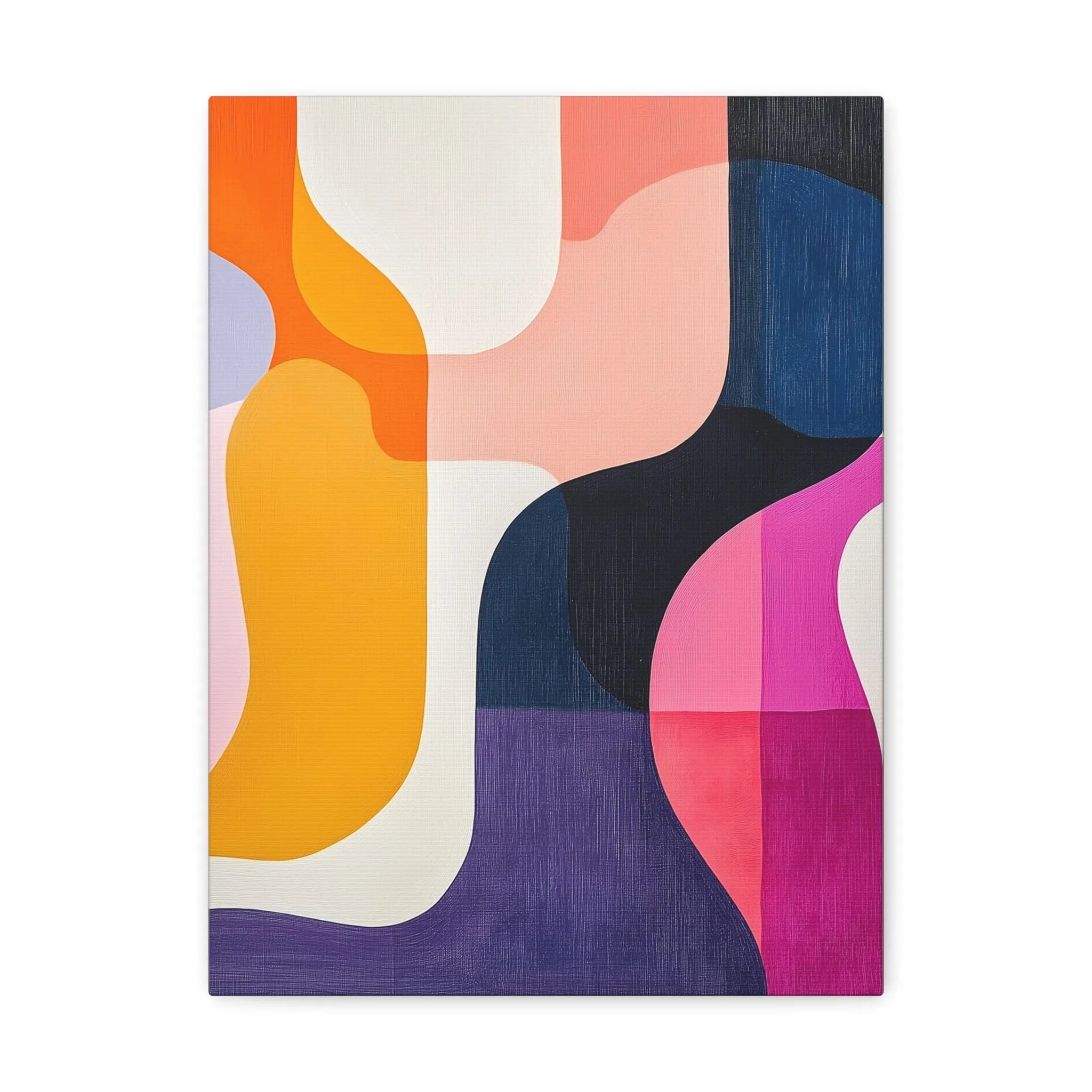 Colorful abstract art piece on a white background 'curves I'