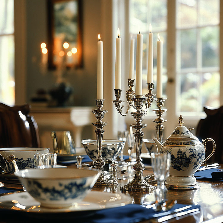 Silver Plate Candlesticks & Candelabra