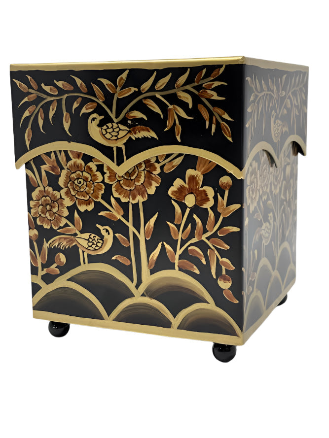 Black & Gold Pheasant Tissue Holder