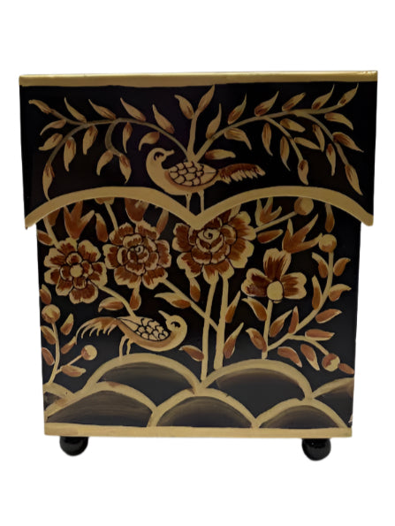 Black & Gold Pheasant Tissue Holder