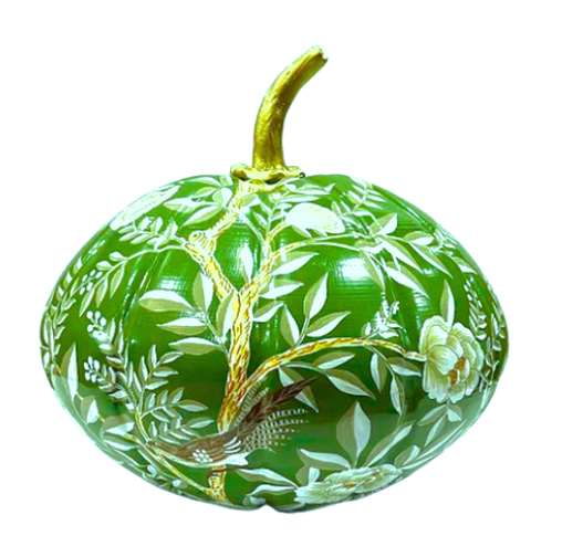 Green Chinoiserie Pumpkin
