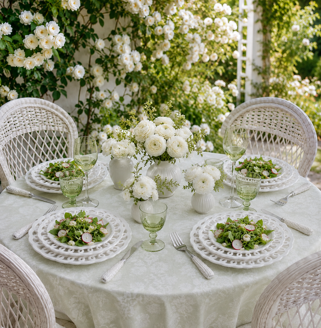 White Loop Dinnerware Collection