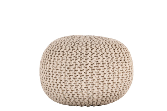 Anahid 18" Wide Round Pouf Ottoman