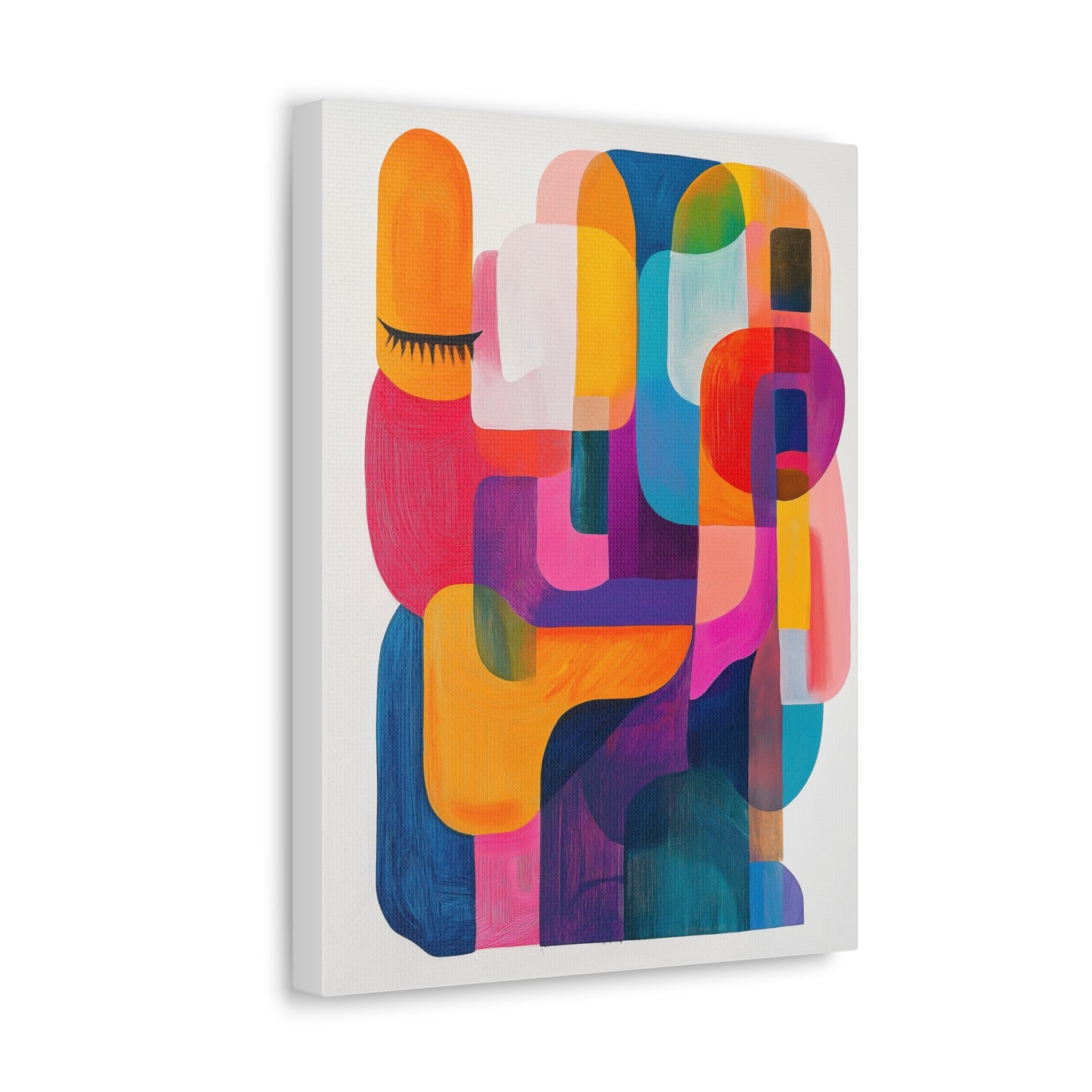 Color Block Abstract Wall Art - Canvas Print Gallery Wraps - Imagine II