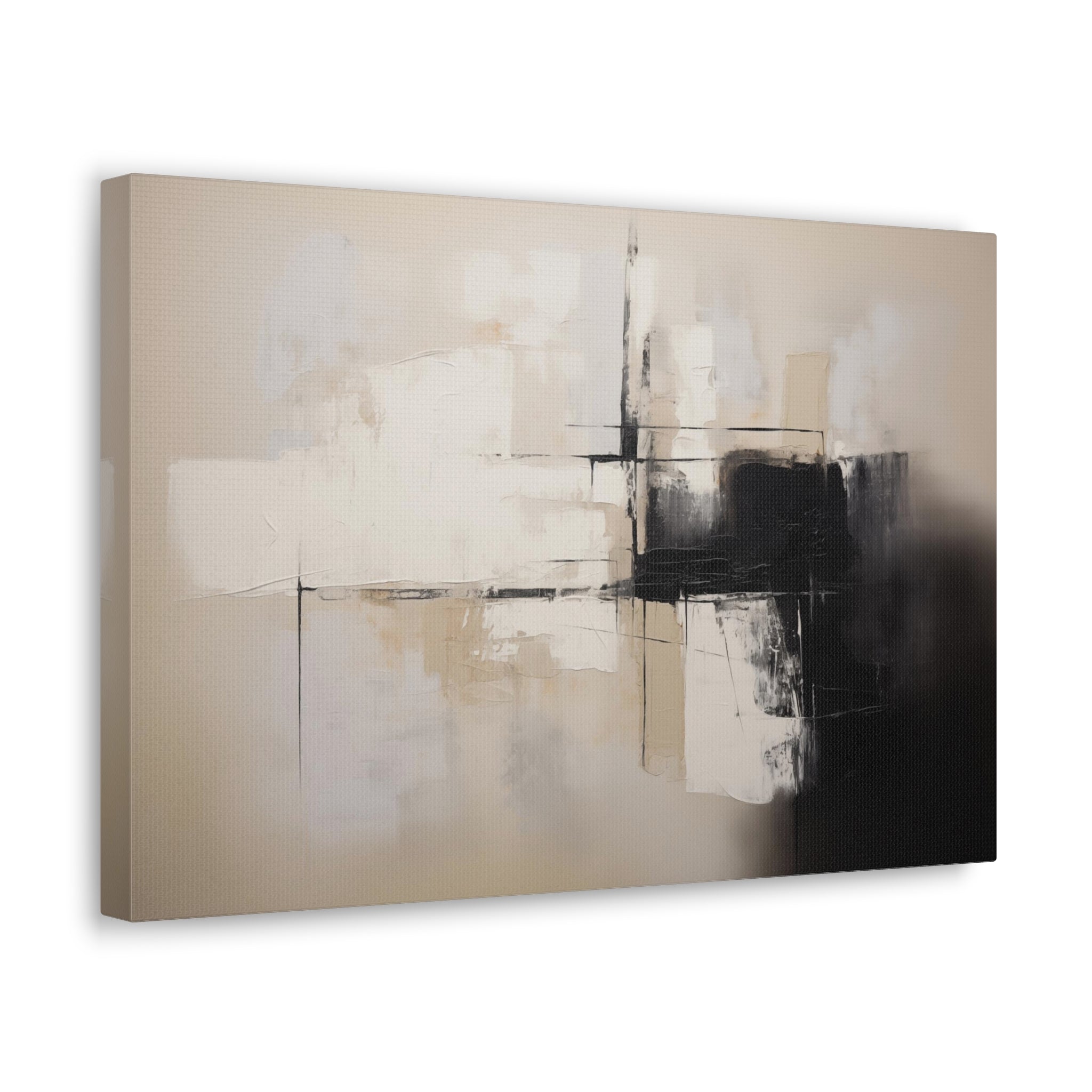 Abstract Neutral Wall Art - Canvas Print Gallery Wrap