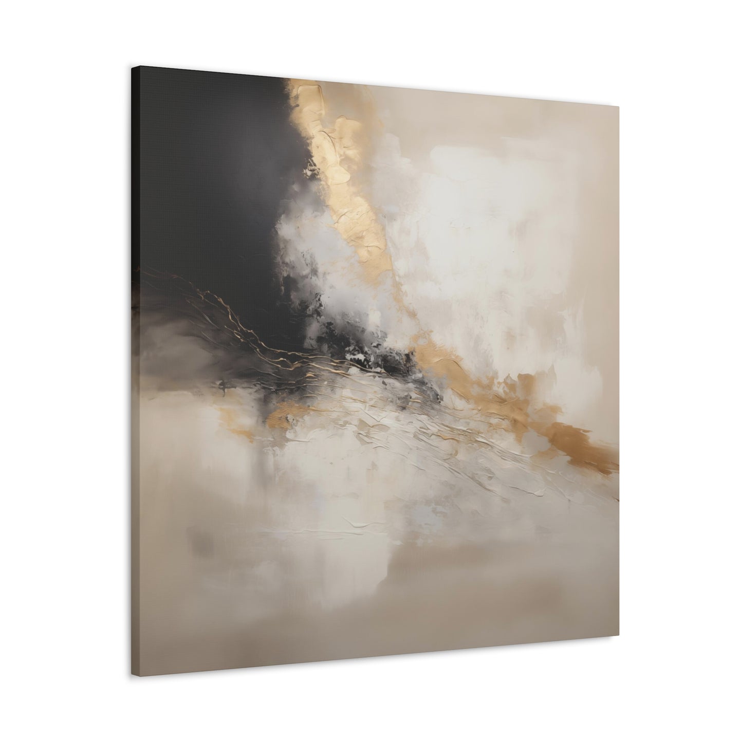 Abstract Neutral Wall Art - Canvas Print Gallery Wrap