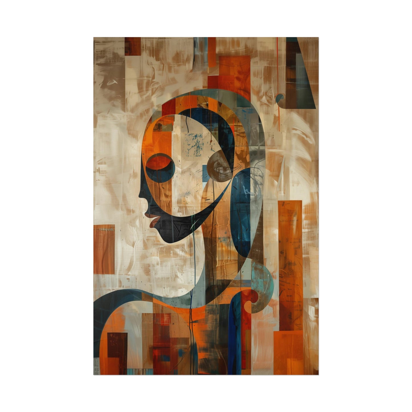 Abstract Anthropology Wall Art Print - Ancient Tribes