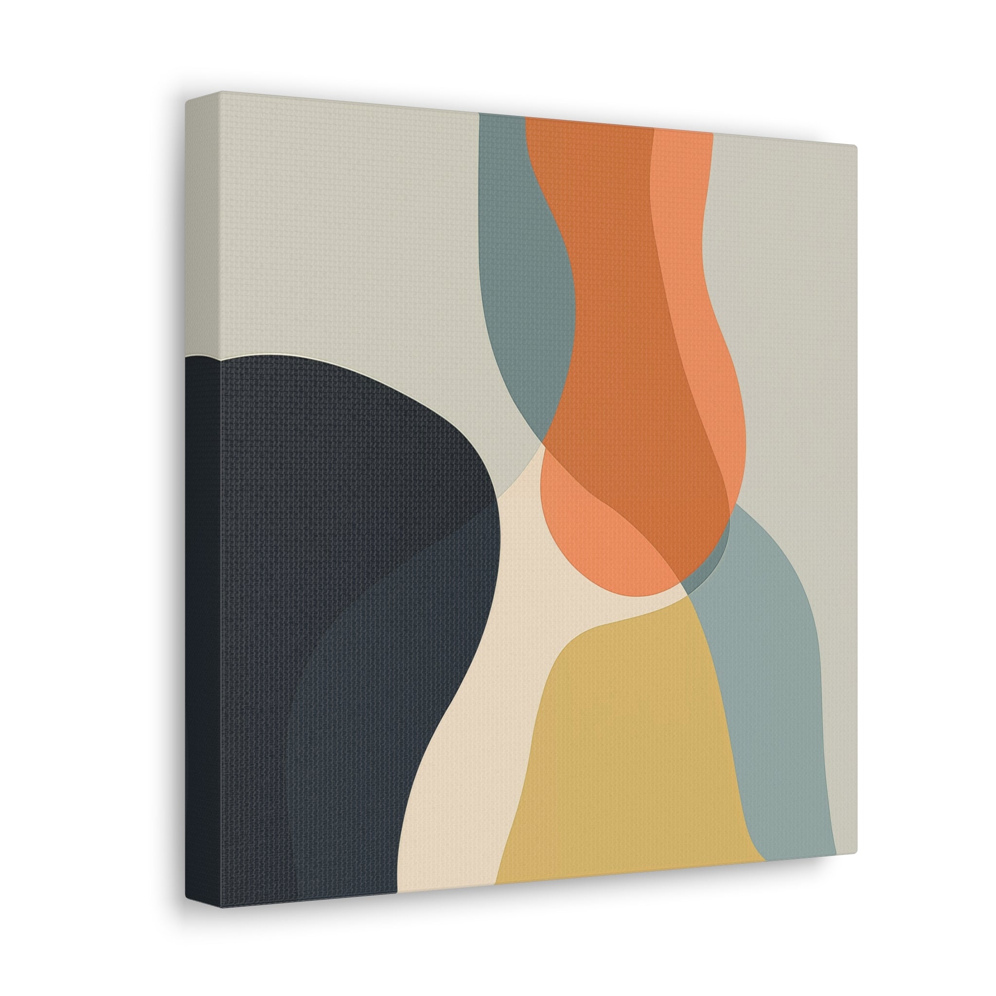 Minimalistic Color Curves Canvas Wrap Wall Art