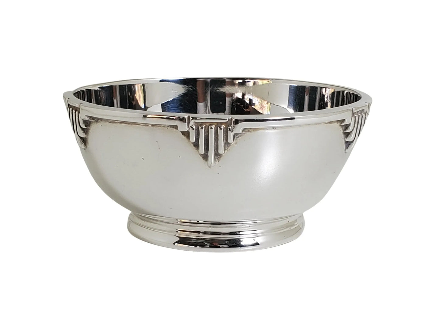 Antique Deco 4" Bowl English Silver Plate c.1900