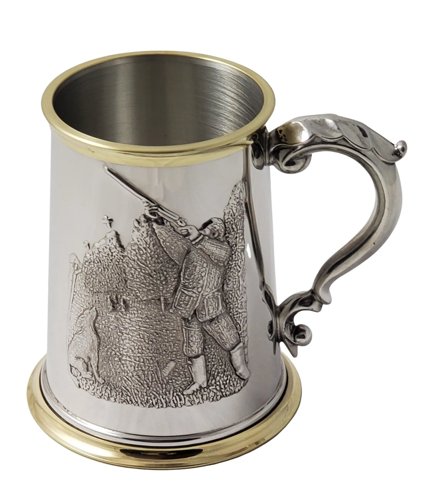 Shooting Tankard 1Pint English Pewter/Brass