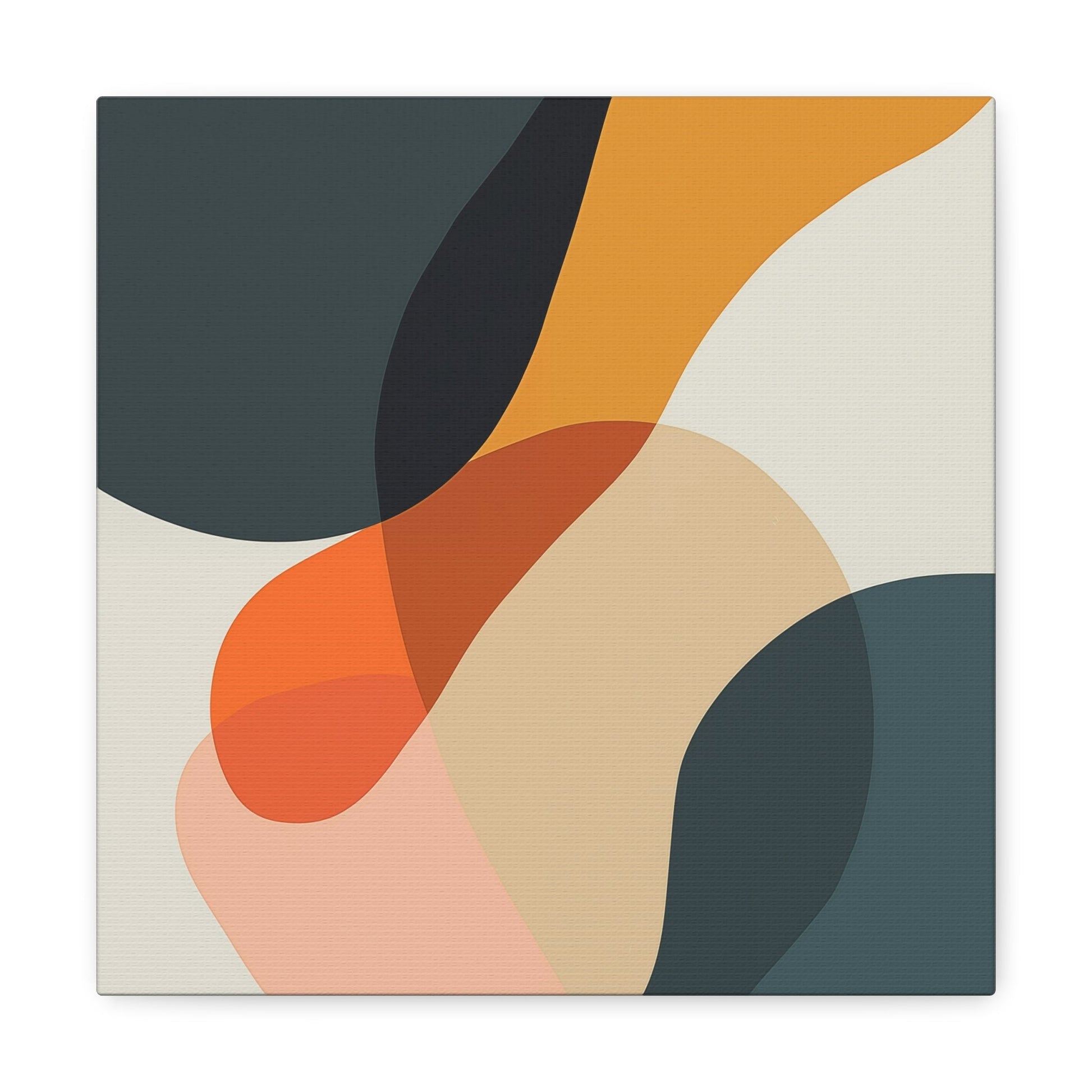 Minimalistic Color Curves - Wall Art - Canvas Print Gallery Wrap