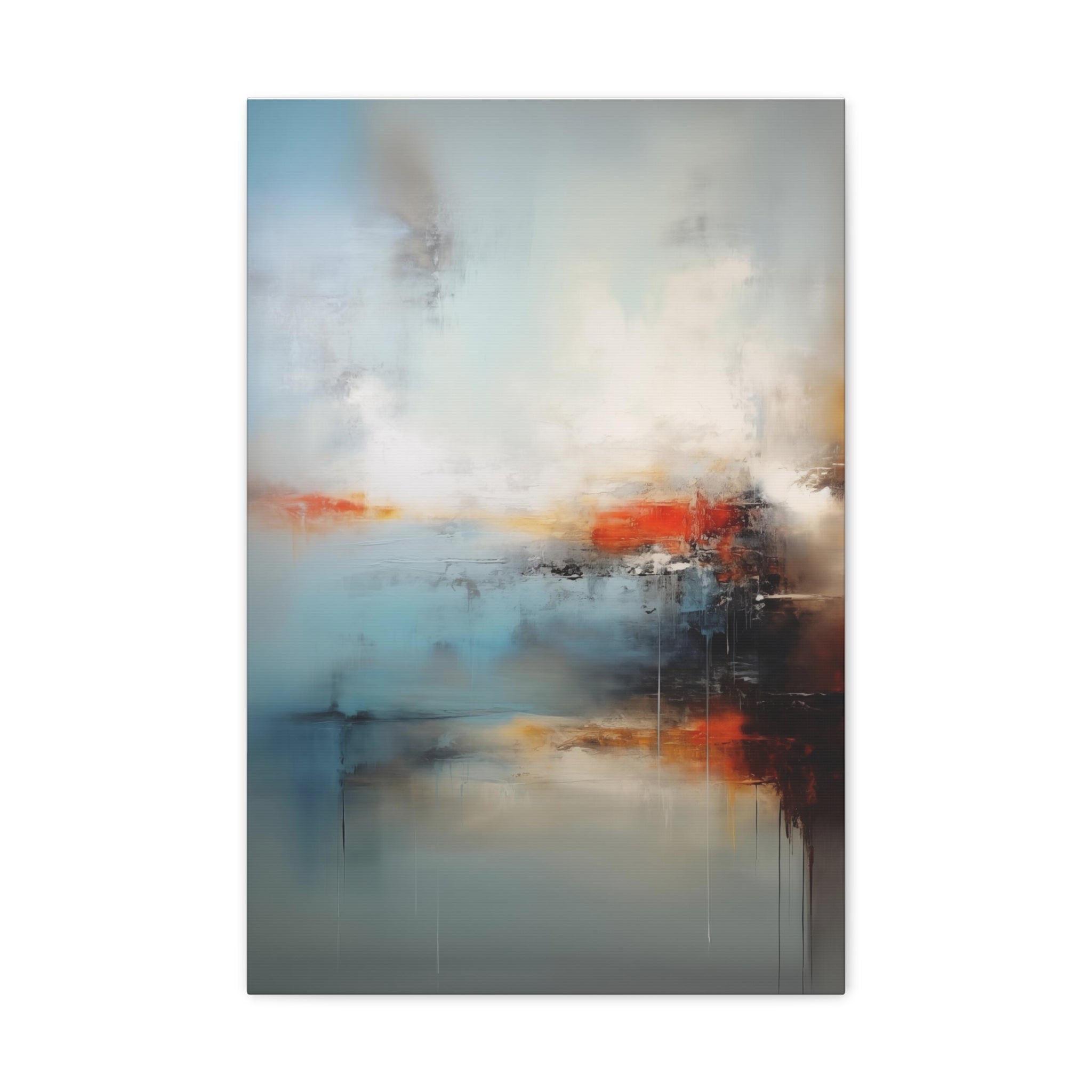 Abstract Misty Haze Wall Art - Canvas Print Gallery Wrap