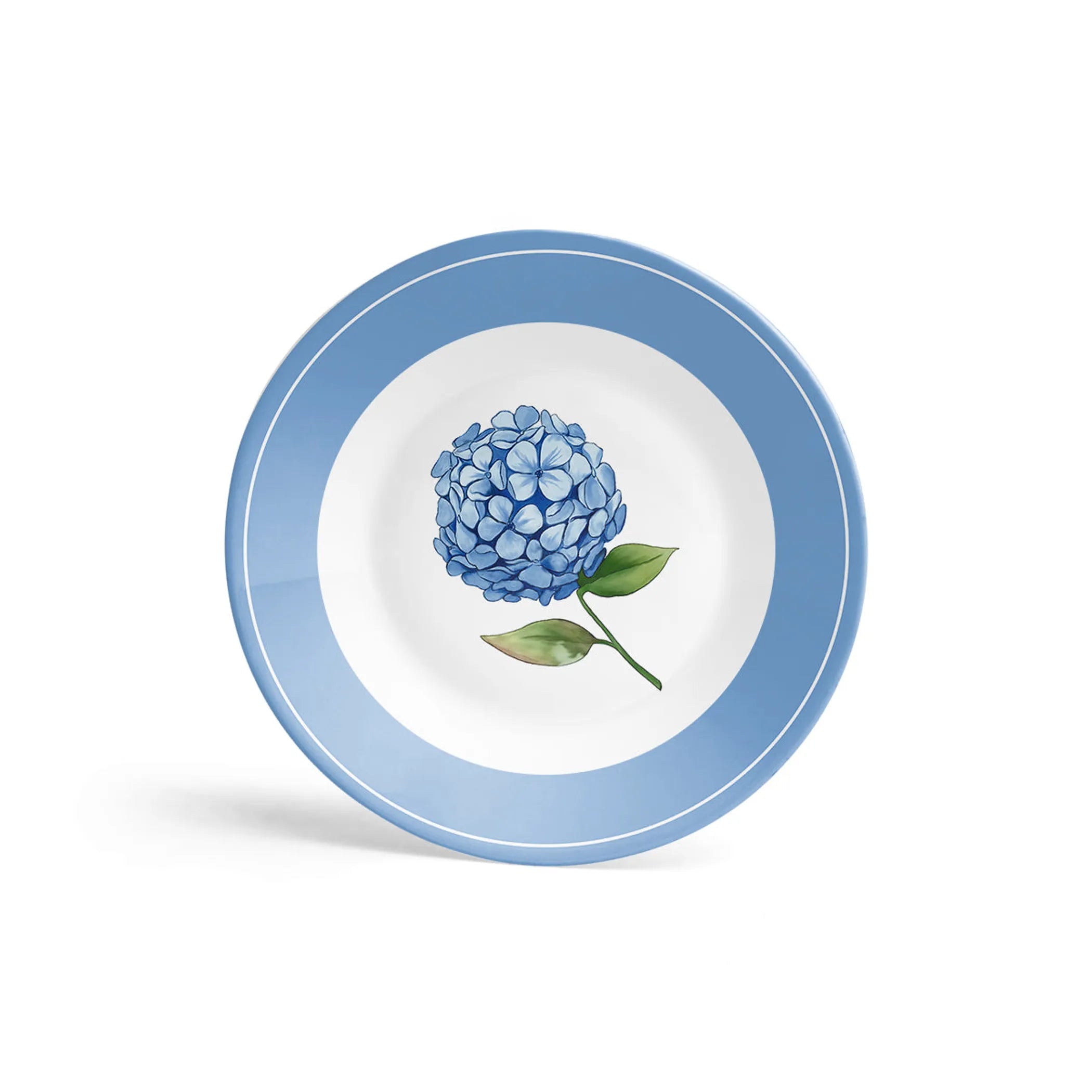 Mai Porcelain Dinner Plate Set - Hydrangea Watercolor